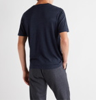 Incotex - Urban Traveller Mélange Merino Wool T-Shirt - Blue