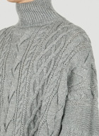 Cable Knit Jumper in Dark Grey