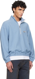 Rier Blue Fleece Sweater
