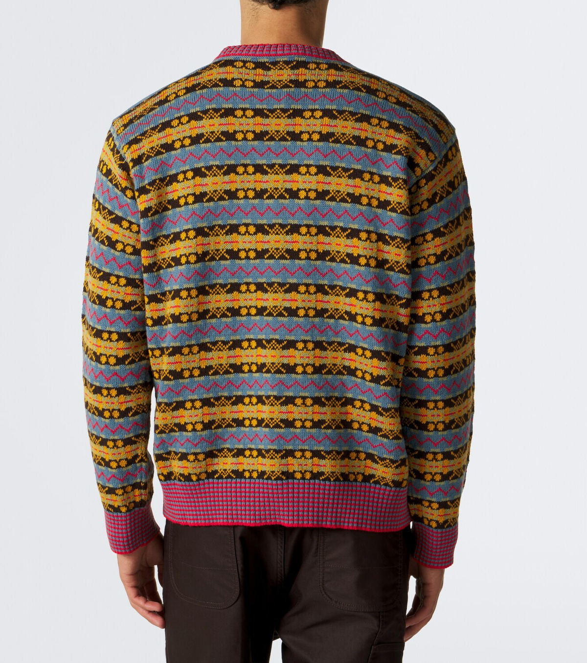 Bode Bracken Fair Isle cotton sweater