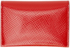 Acne Studios Red Bifold Card Holder