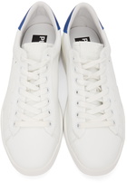 Golden Goose White & Blue Purestar Sneakers