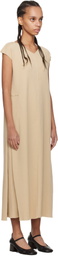 CASEY CASEY Beige Coste 2/2 Midi Dress