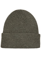 Colorful Standard Ribbed Wool Beanie - Khaki - One Size