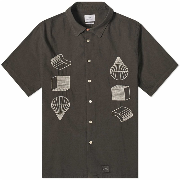 Photo: Paul Smith Men's Embroidered Vacation Shirt in Greys