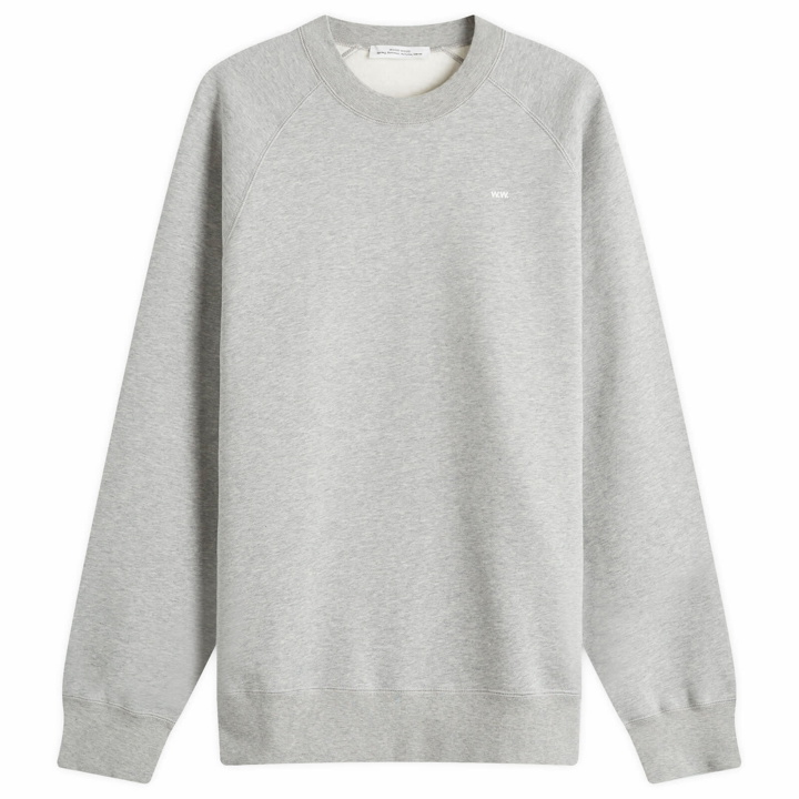 Photo: Wood Wood Men's Hester Classic Crew Sweatshirt in Grey Melange