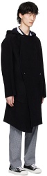 Vivienne Westwood Black & Navy Double-Breasted Reversible Coat