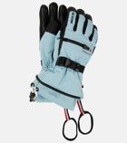 Moncler Grenoble - Leather-trimmed ski gloves
