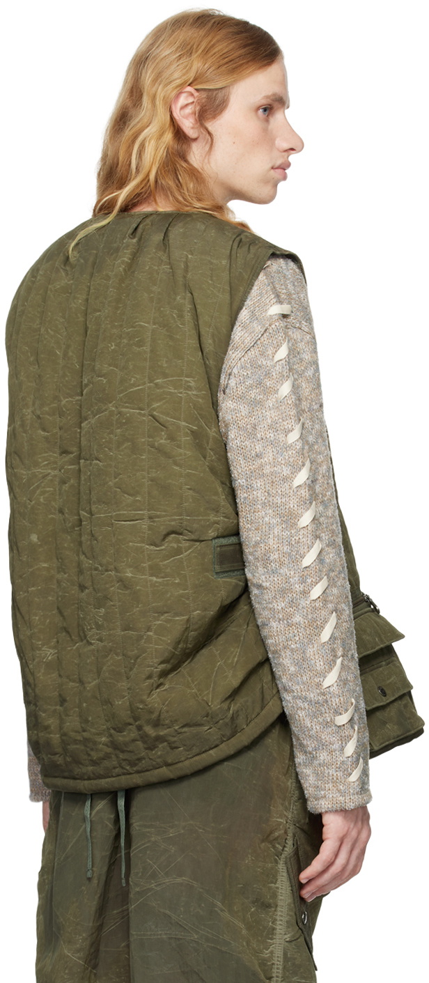 Andersson Bell Khaki Padded Turtle Vest