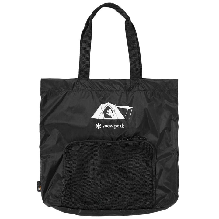 Photo: Medicom x Snow Peak Packable Tote Bag Black