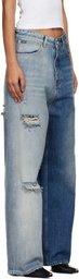 VETEMENTS Blue Degrade Effect Jeans