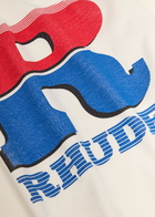 Rhude Split Petrol Logo-print Cotton T-shirt White