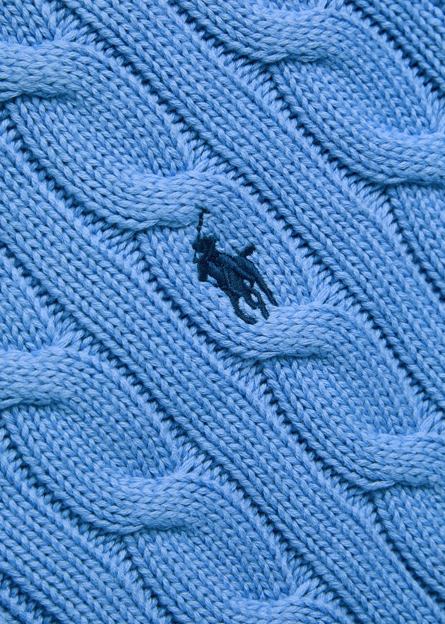 Polo Ralph Lauren Cable-knit Cotton Cardigan Light Blue
