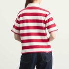 ICECREAM Women's Popsicle Striped Polo Shirt in Red/White