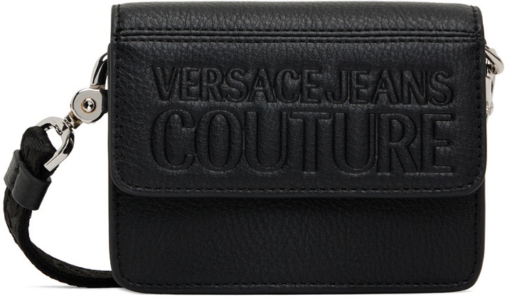 Photo: Versace Jeans Couture Black Tactile Messenger Bag