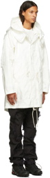 Kanghyuk White Airbag Fishtail Coat