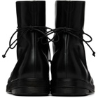 Marsèll Black Zucca Zeppa Combat Boots