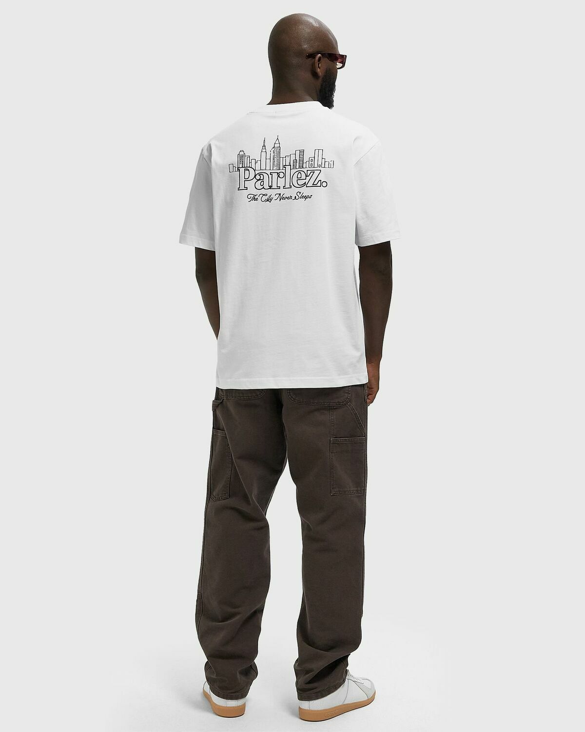Parlez Scape Tee White Mens Shortsleefe