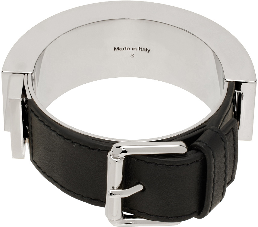 Acne Studios Silver Belt Cuff Bracelet