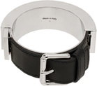 Acne Studios Silver Belt Cuff Bracelet