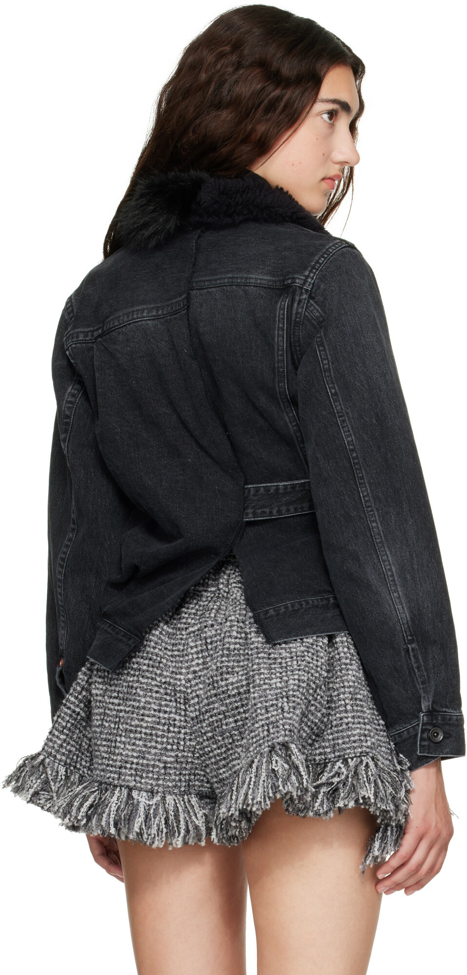 sacai Black Denim Jacket