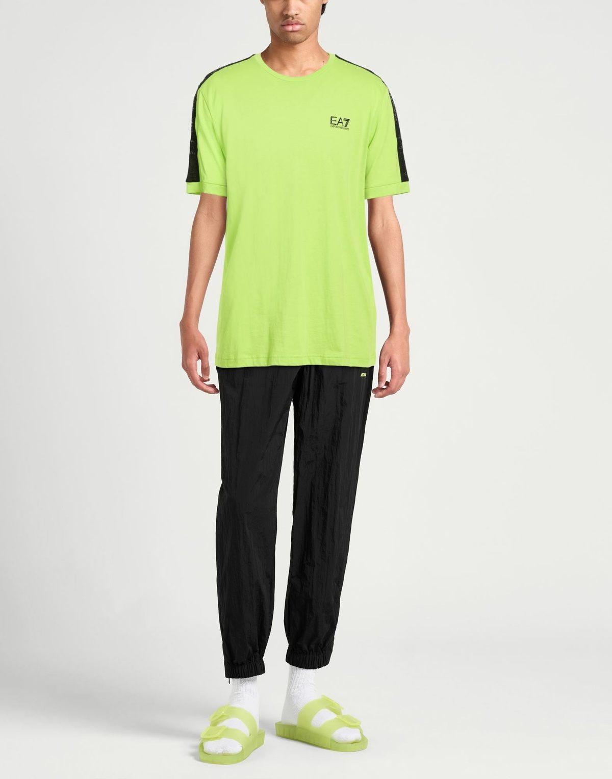 Ea7 Mens T-shirt Lime in Green