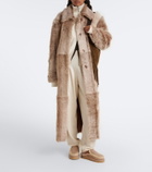 Mou Shearling-lined suede mules