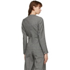 Eftychia Grey Wool Hybrid Blazer