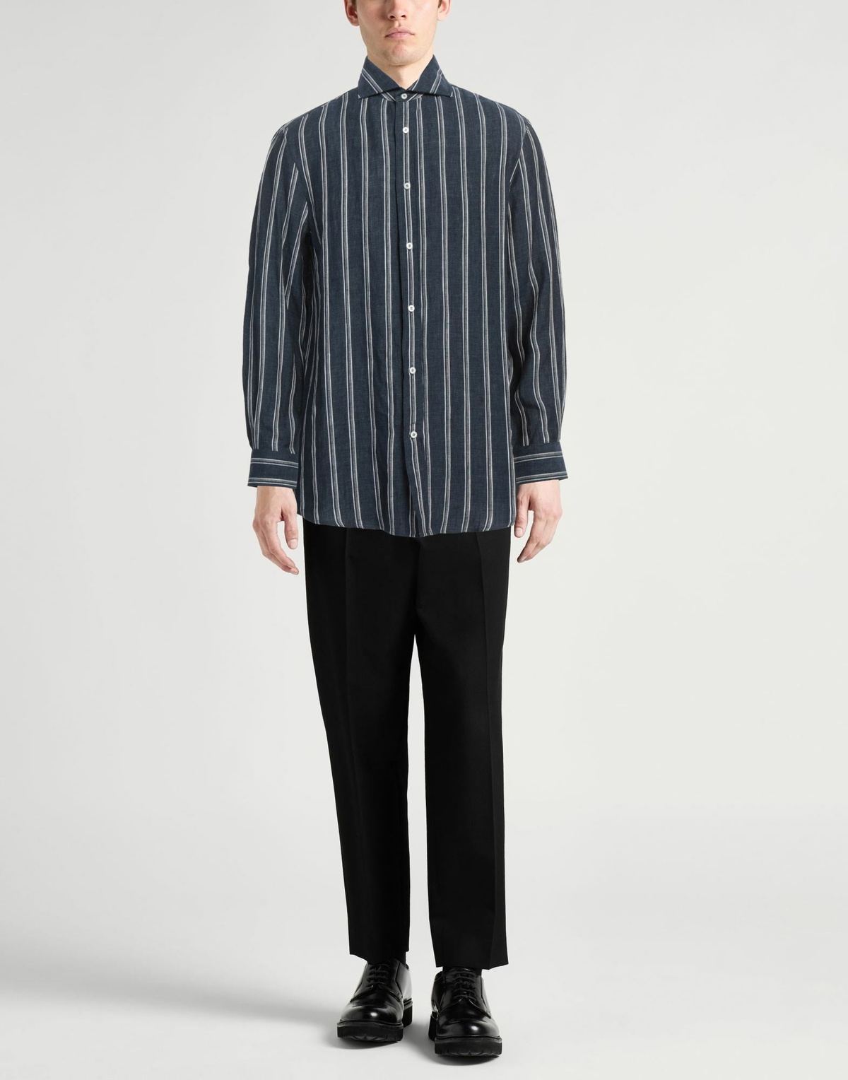 Brunello Cucinelli Mens Shirt in Navy