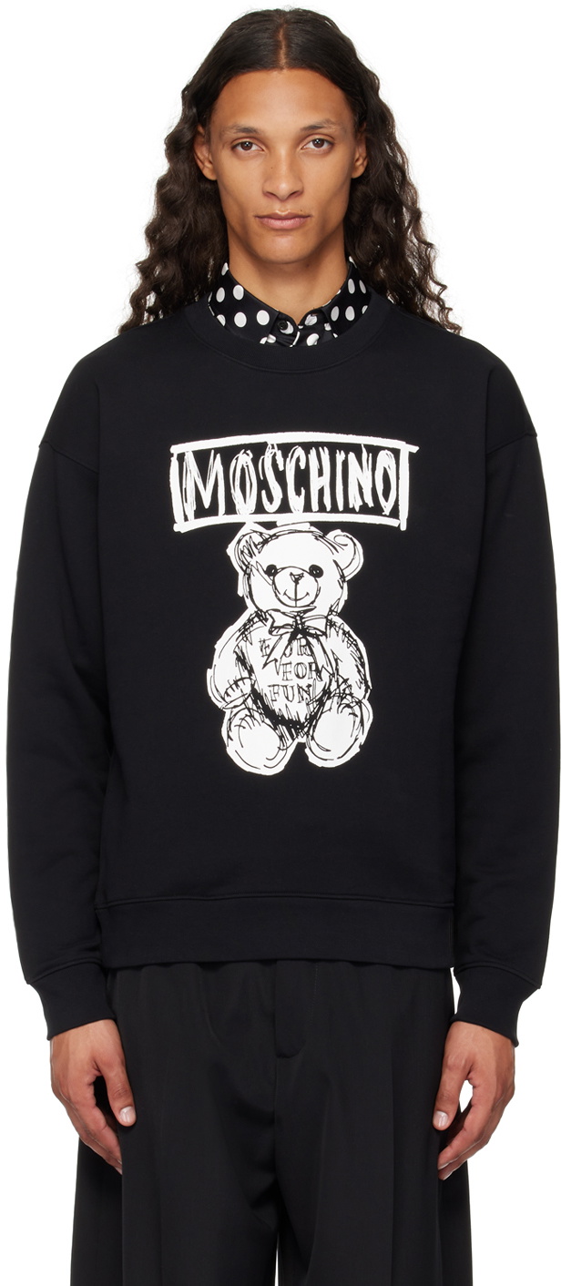 Moschino Black Teddy Bear Sweatshirt
