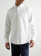 Sunspel - Button-Down Collar Cotton Oxford Shirt - White