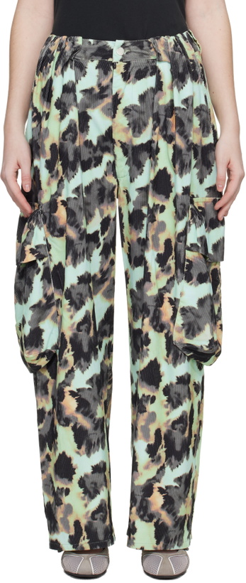 Photo: Collina Strada Multicolor Pleated Cargo Pants