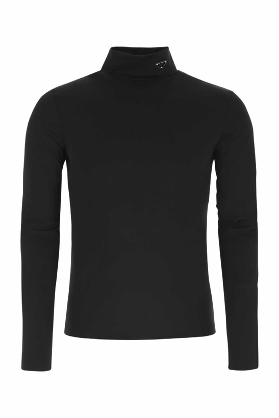 Photo: Prada Black Stretch Nylon T-shirt