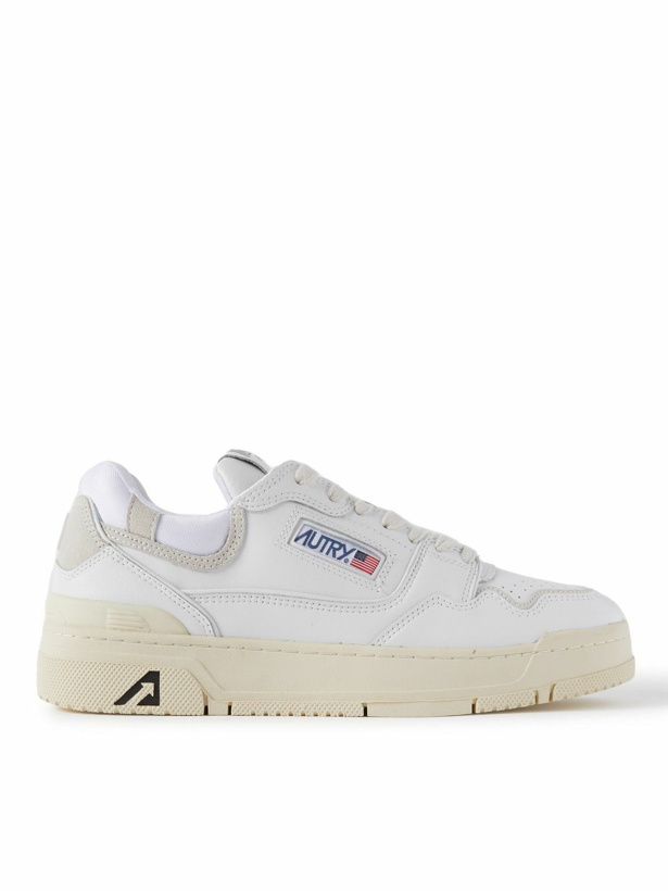 Photo: Autry - Suede and Mesh-Trimmed Leather Sneakers - White