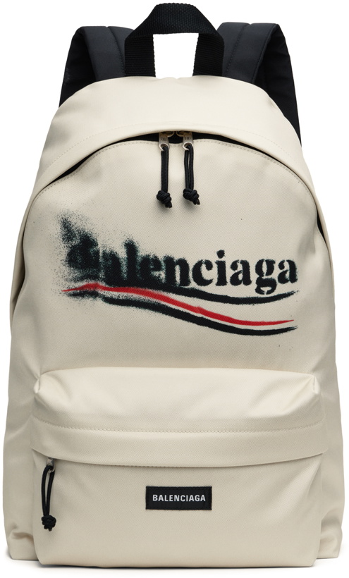 Photo: Balenciaga Beige Explorer Backpack
