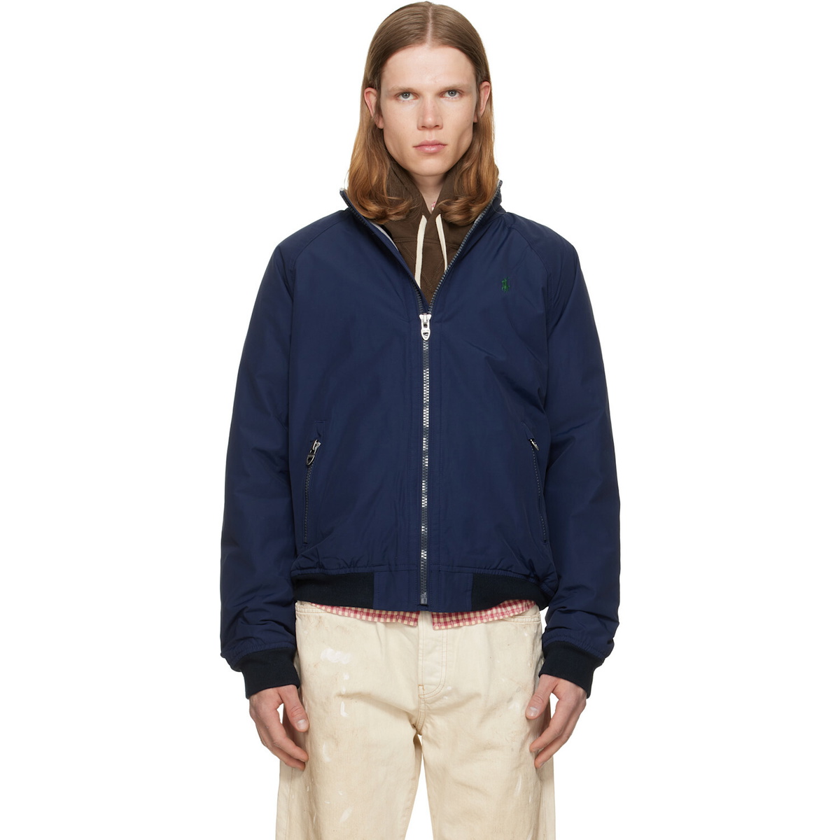 Polo Ralph Lauren Navy Nylon Bomber Jacket