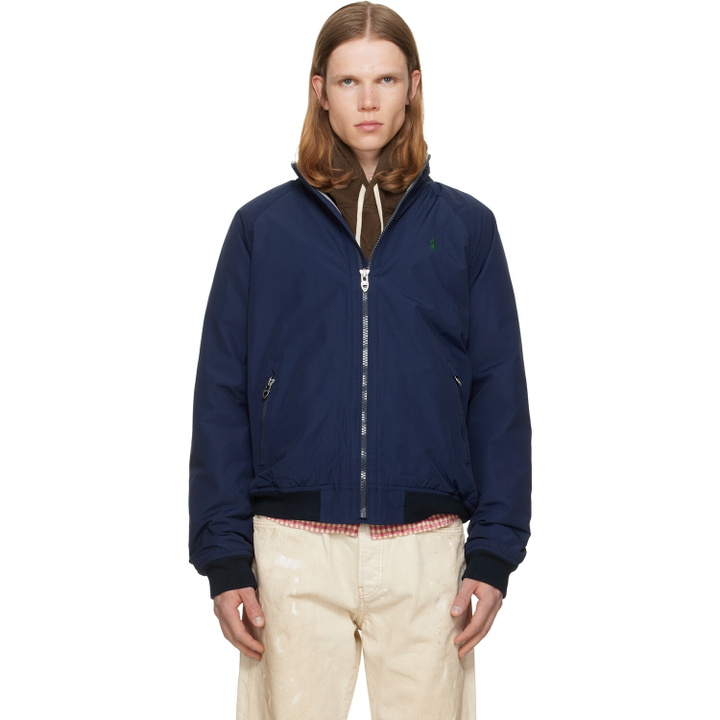 Photo: Polo Ralph Lauren Navy Nylon Bomber Jacket