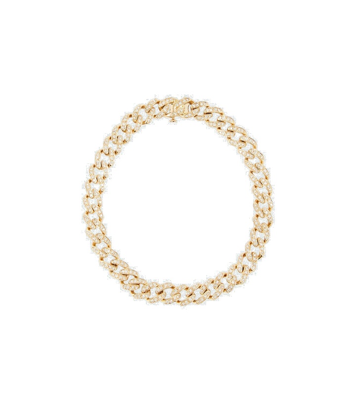 Photo: Shay Jewelry 18t gold chainlink bracelet with diamonds