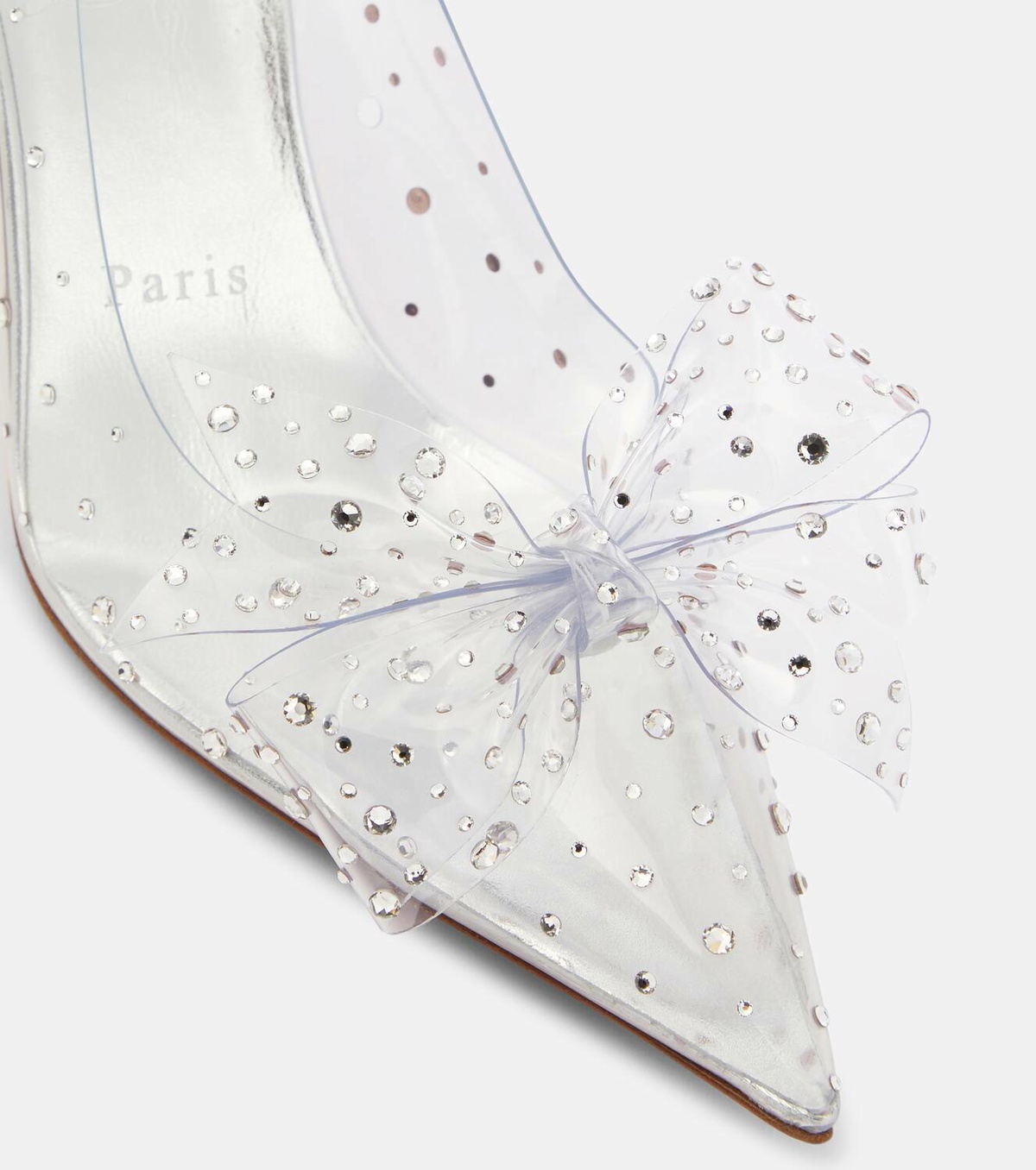 Christian Louboutin Jelly Strass 80 embellished PVC pumps