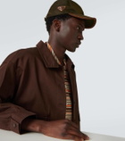 Prada Re-Nylon suede-trimmed baseball cap