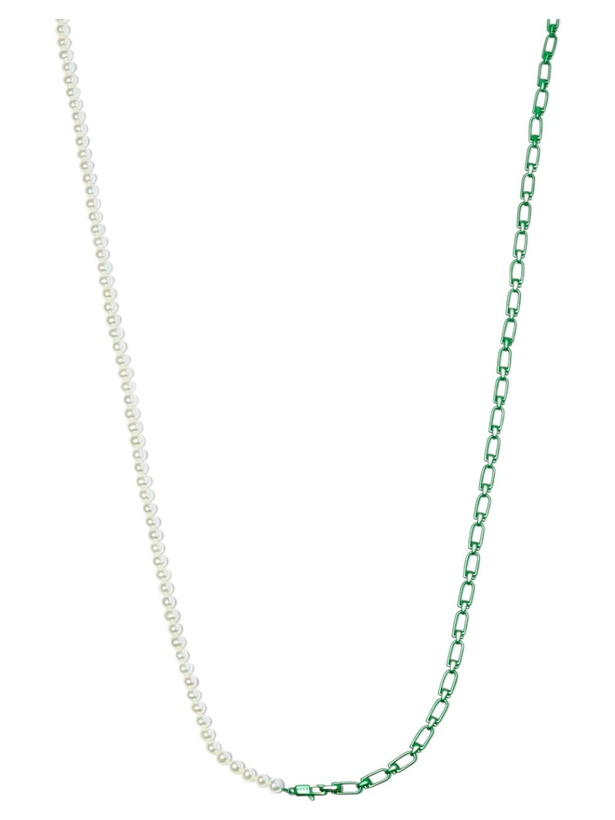 Photo: EÉRA Sterling Silver Pearl Chain Necklace