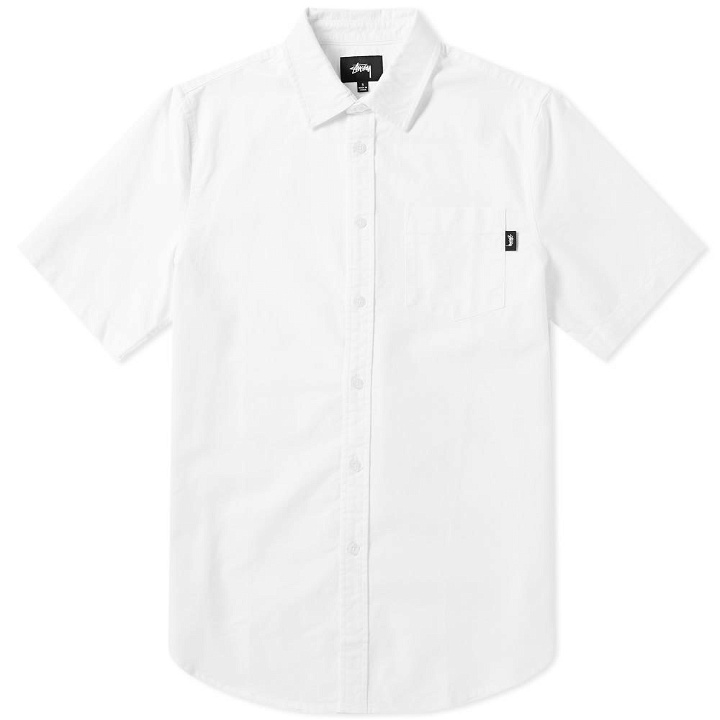 Photo: Stussy Short Sleeve Frank Oxford Shirt White