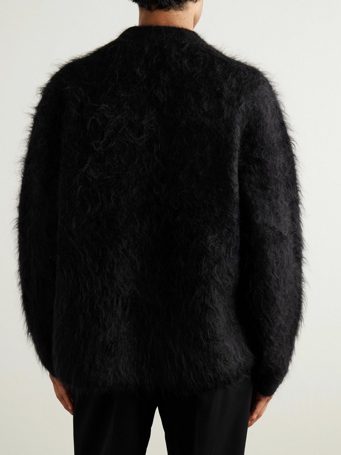 Séfr - Haru Alpaca-Blend Mock-Neck Sweater - Black