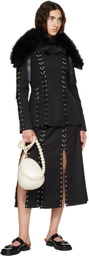 Simone Rocha Black Grommet Ring Sculpt Top