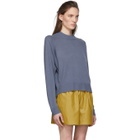 Tibi Blue Spring Cocoon Sweater
