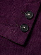 Massimo Alba - Baglietto Cotton-Corduroy Suit Jacket - Purple
