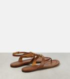 Gucci Double G leather sandals