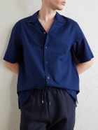 Paul Smith - Camp-Collar Cotton-Seersucker Shirt - Blue