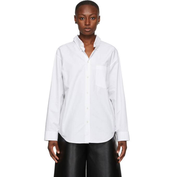 Balenciaga White Double Front Shirt Balenciaga