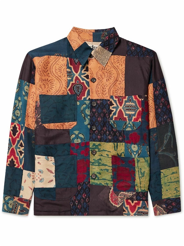 Photo: Karu Research - Printed Quilted Silk Chore Jacket - Multi
